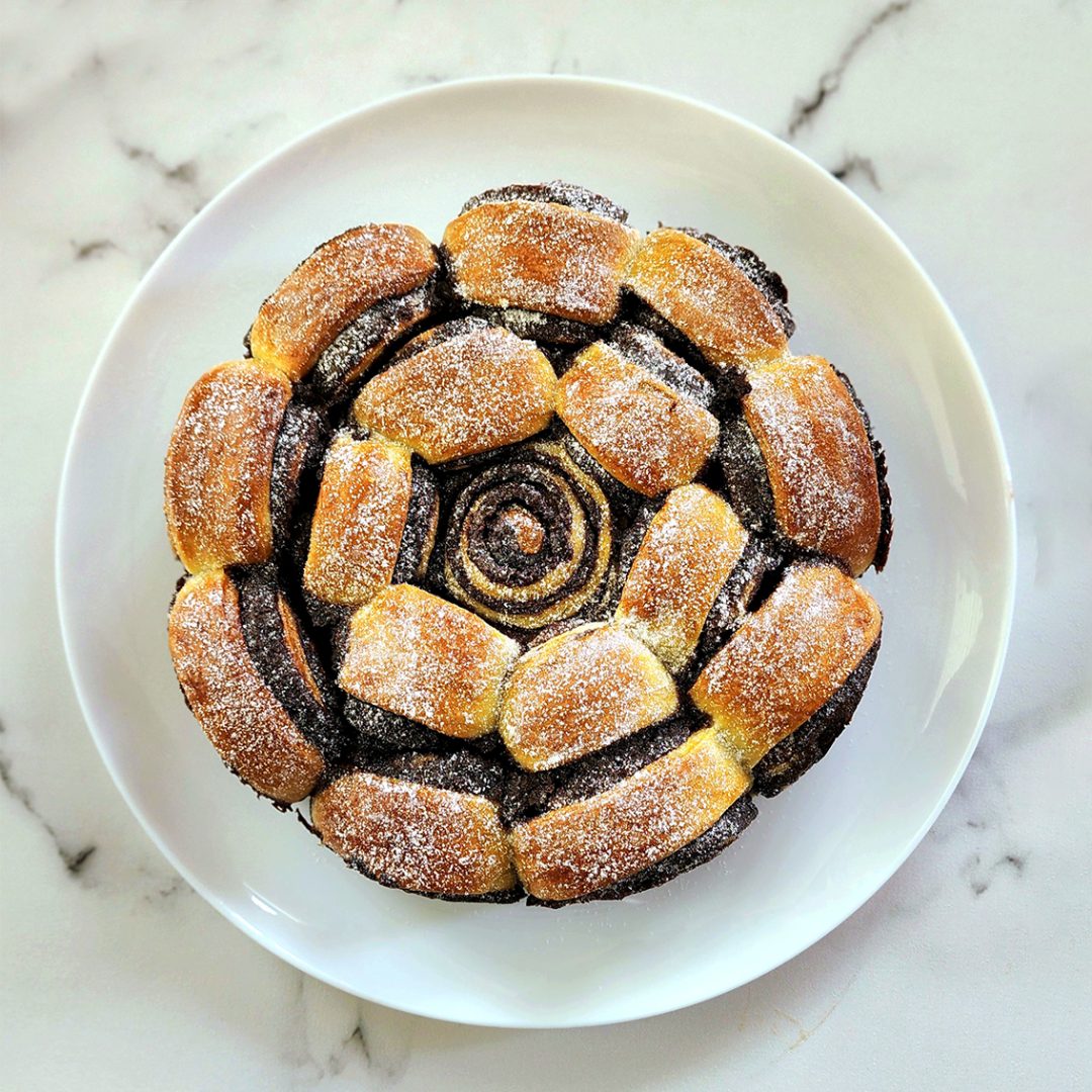 פרח שמרים שוקולד